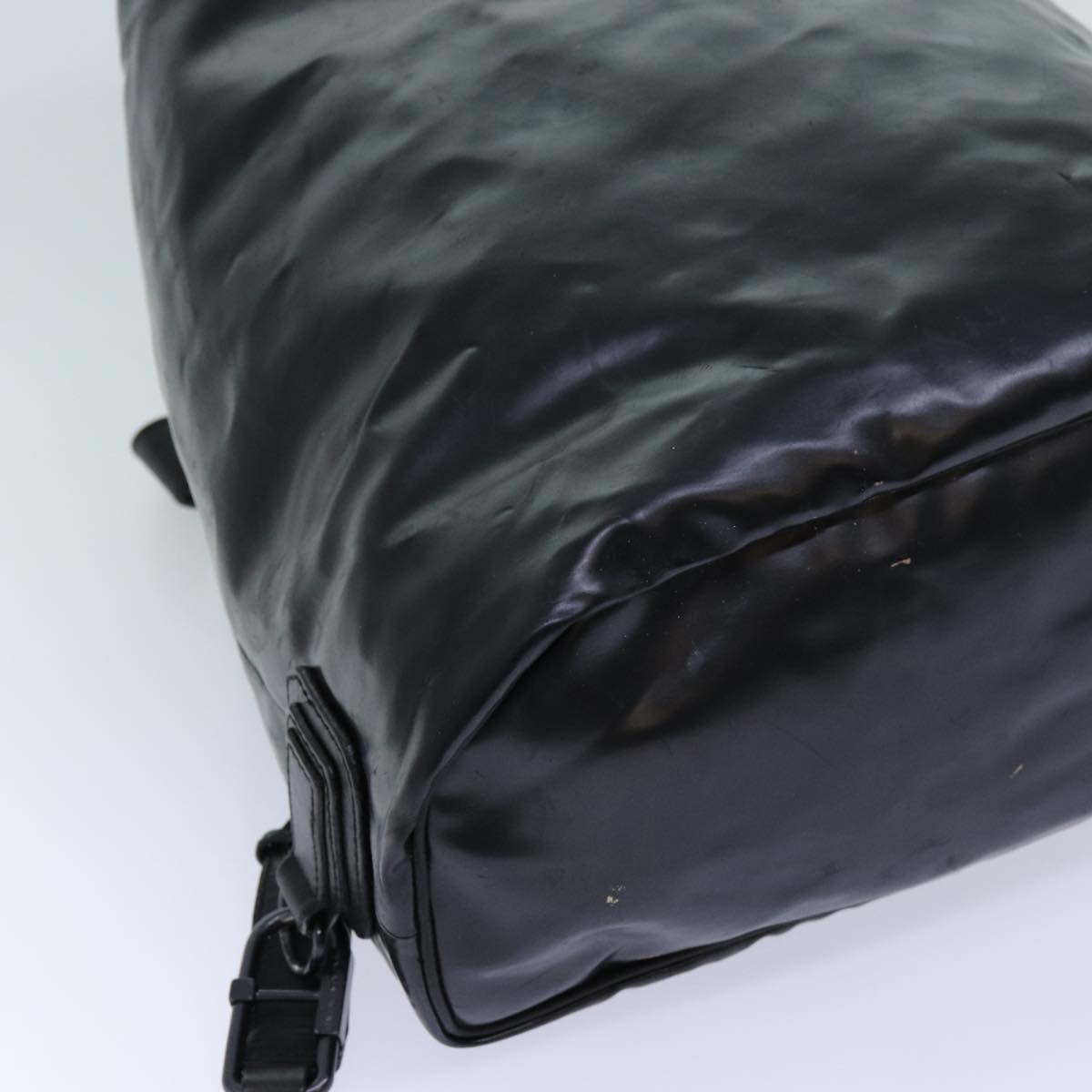 BALENCIAGA Backpack Patent leather Black Auth bs13033