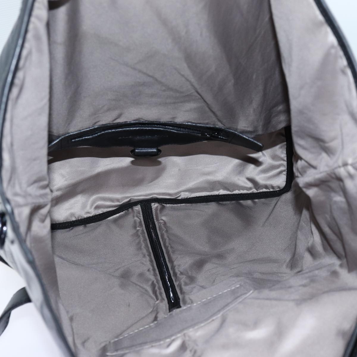 BALENCIAGA Backpack Patent leather Black Auth bs13033