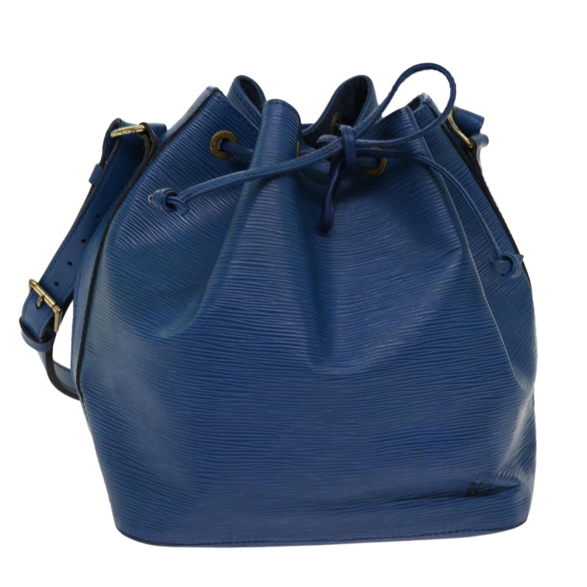 LOUIS VUITTON Epi Petit Noe Shoulder Bag Blue M44105 LV Auth bs13059