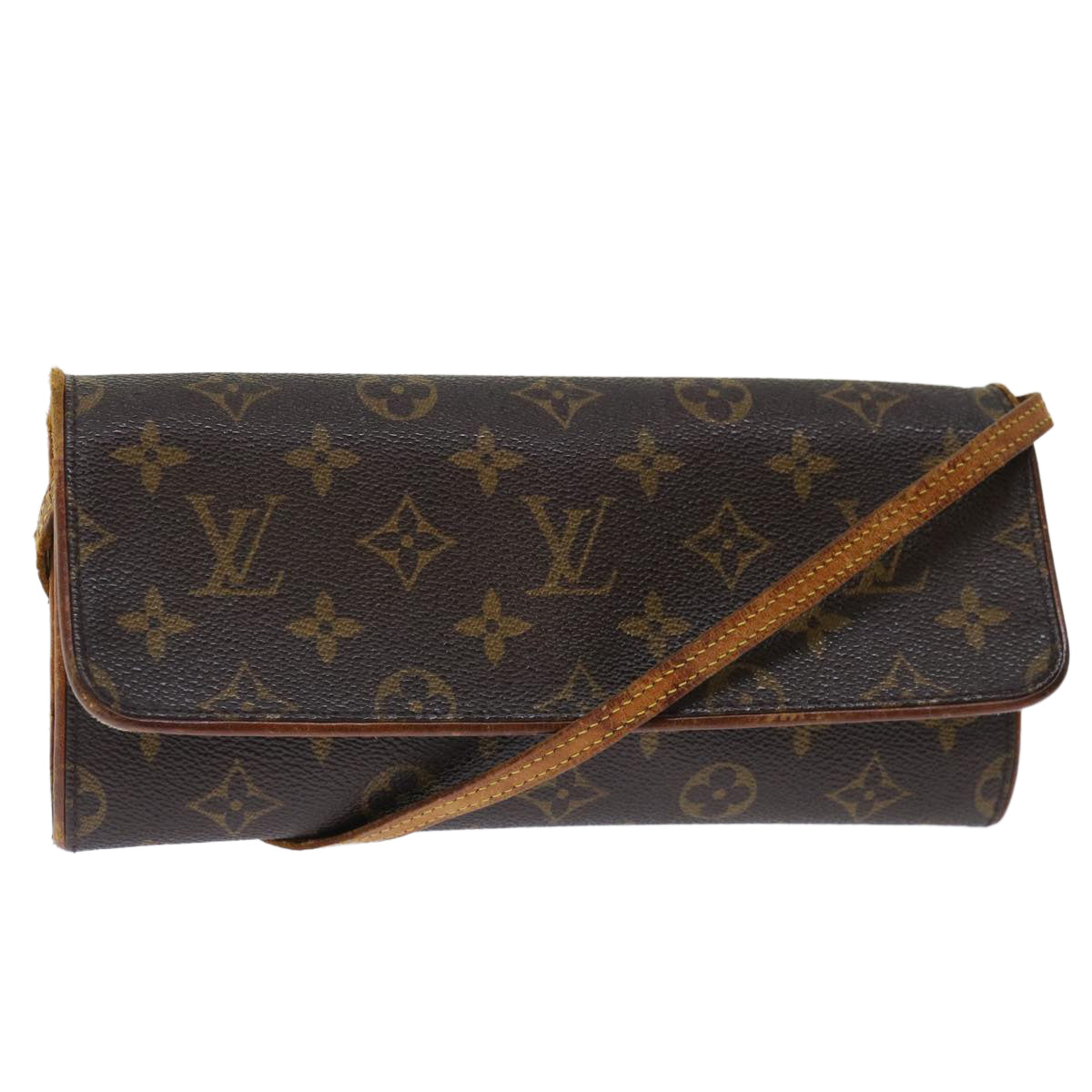 LOUIS VUITTON Monogram Pochette Twin GM Shoulder Bag M51852 LV Auth bs13083