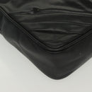 CHANEL Matelasse Chain Shoulder Bag Leather Black CC Auth bs13119-15