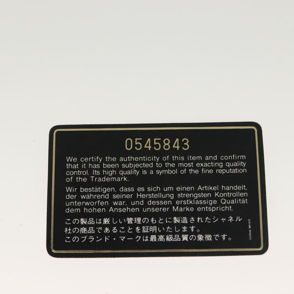 CHANEL Matelasse Chain Shoulder Bag Leather Black CC Auth bs13119