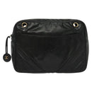 CHANEL Matelasse Chain Shoulder Bag Leather Black CC Auth bs13119-13