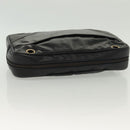 CHANEL Matelasse Chain Shoulder Bag Leather Black CC Auth bs13119-7