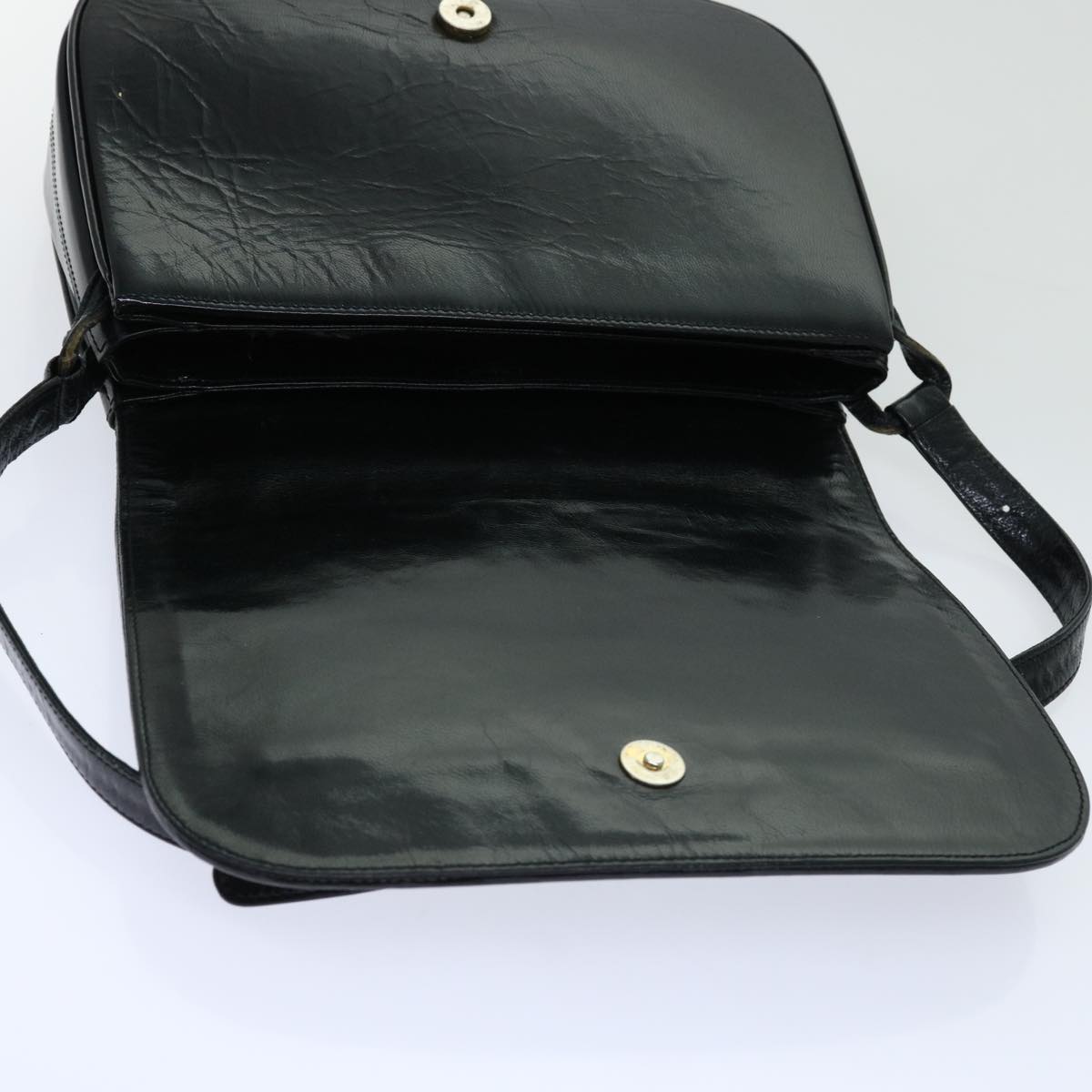 Chloe Shoulder Bag Leather Black Auth bs13128