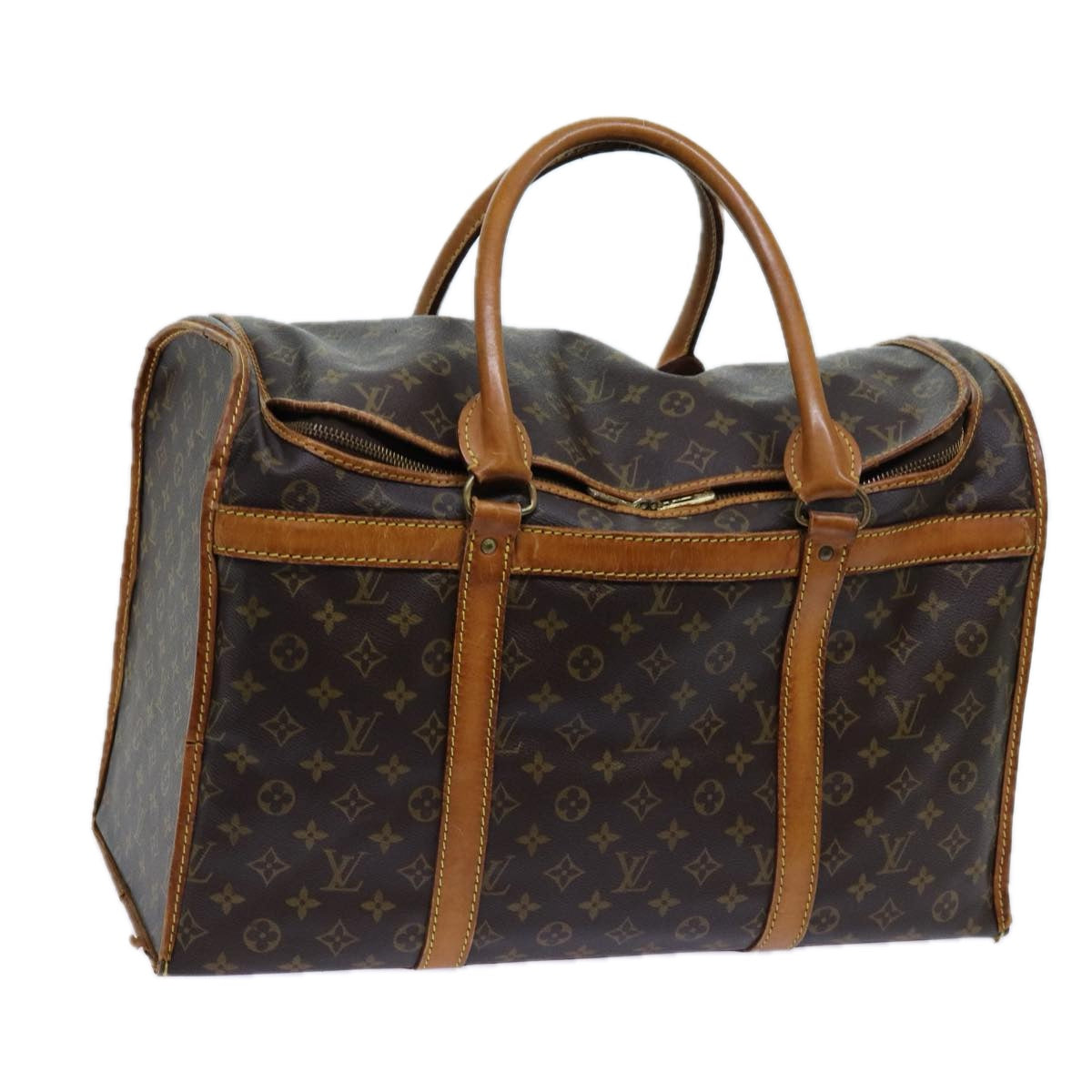 LOUIS VUITTON Monogram Sac Shan 50 Pet Carry M42021 LV Auth bs13130