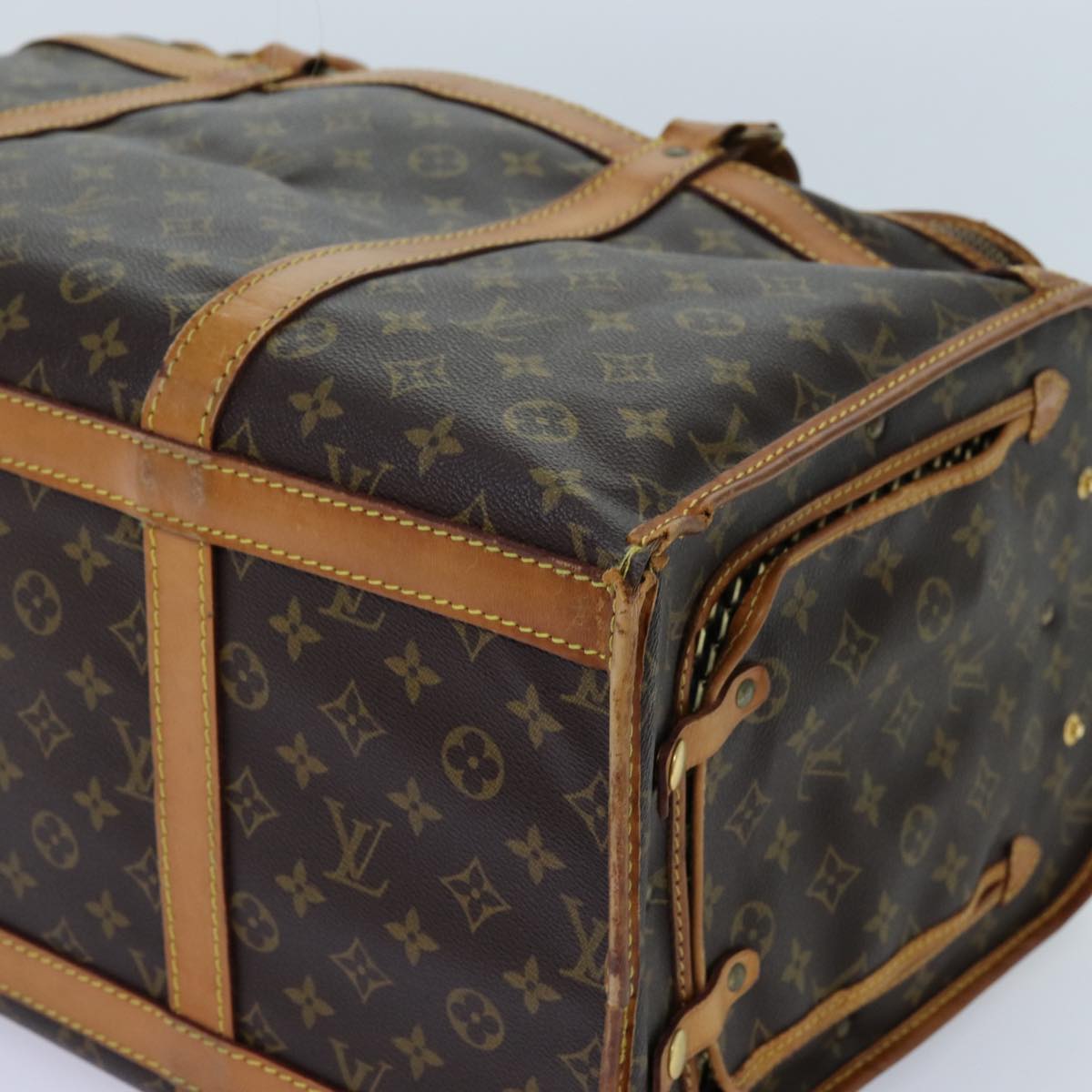 LOUIS VUITTON Monogram Sac Shan 50 Pet Carry M42021 LV Auth bs13130