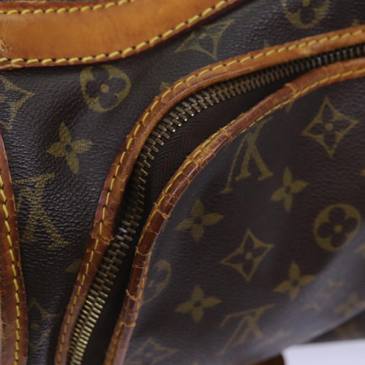 LOUIS VUITTON Monogram Sac Shan 50 Pet Carry M42021 LV Auth bs13130