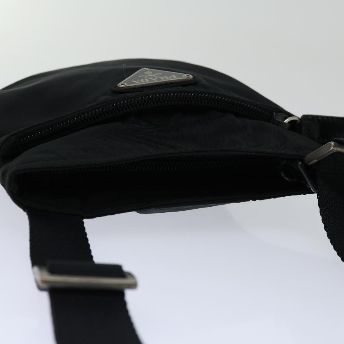 PRADA Shoulder Bag Nylon Black Auth bs13137