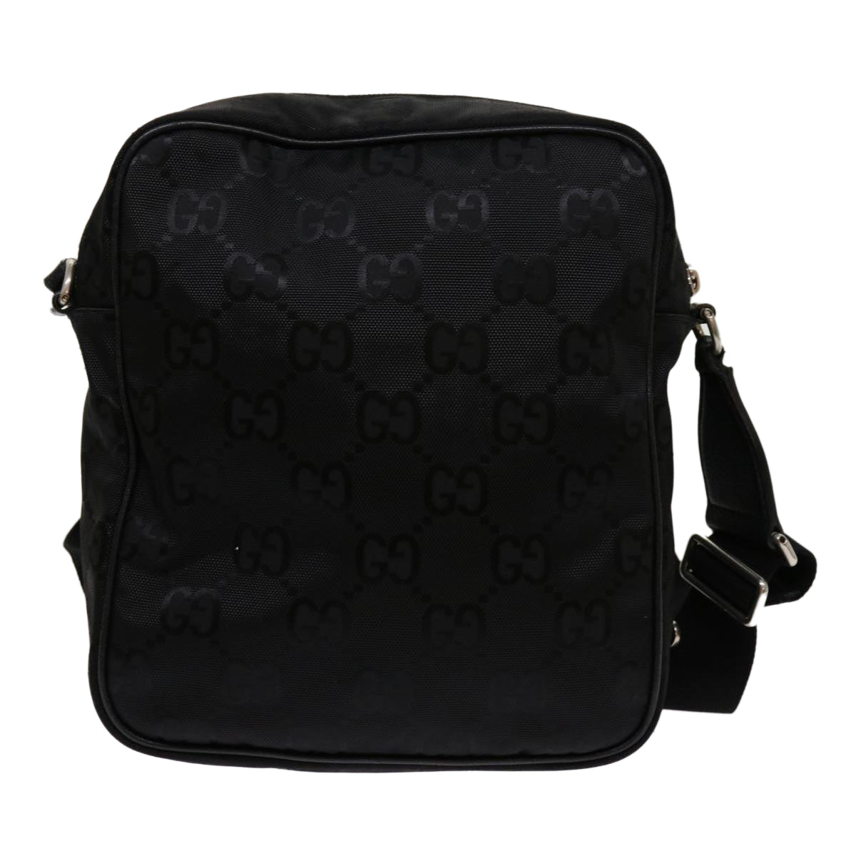 GUCCI GG Canvas Shoulder Bag Black 625858 Auth bs13139 - 0