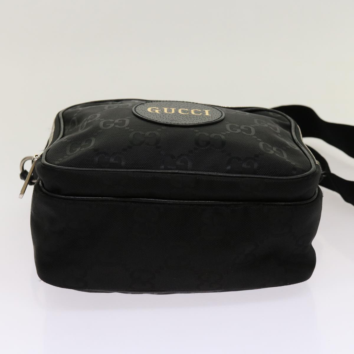 GUCCI GG Canvas Shoulder Bag Black 625858 Auth bs13139