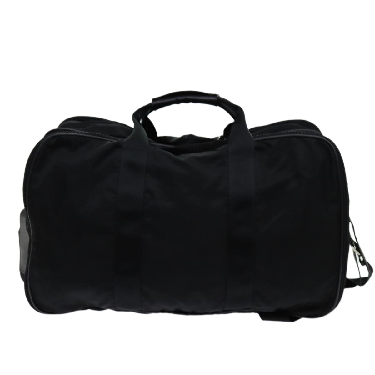 PRADA Boston Bag Nylon 2way Black Auth bs13144