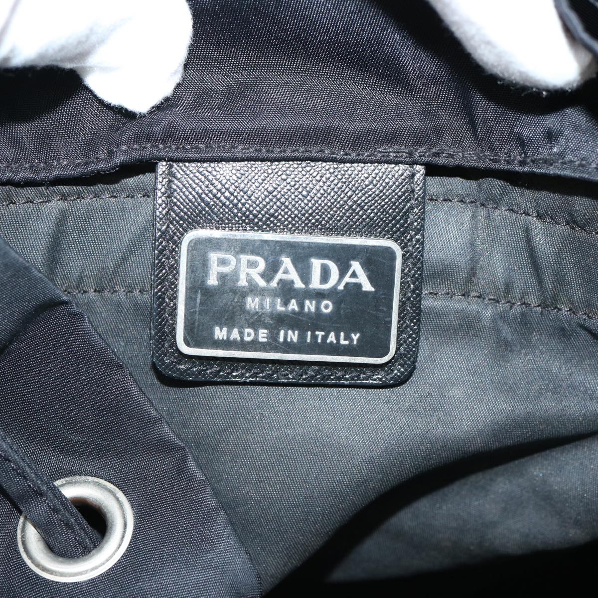 PRADA Backpack Nylon Black Auth bs13152