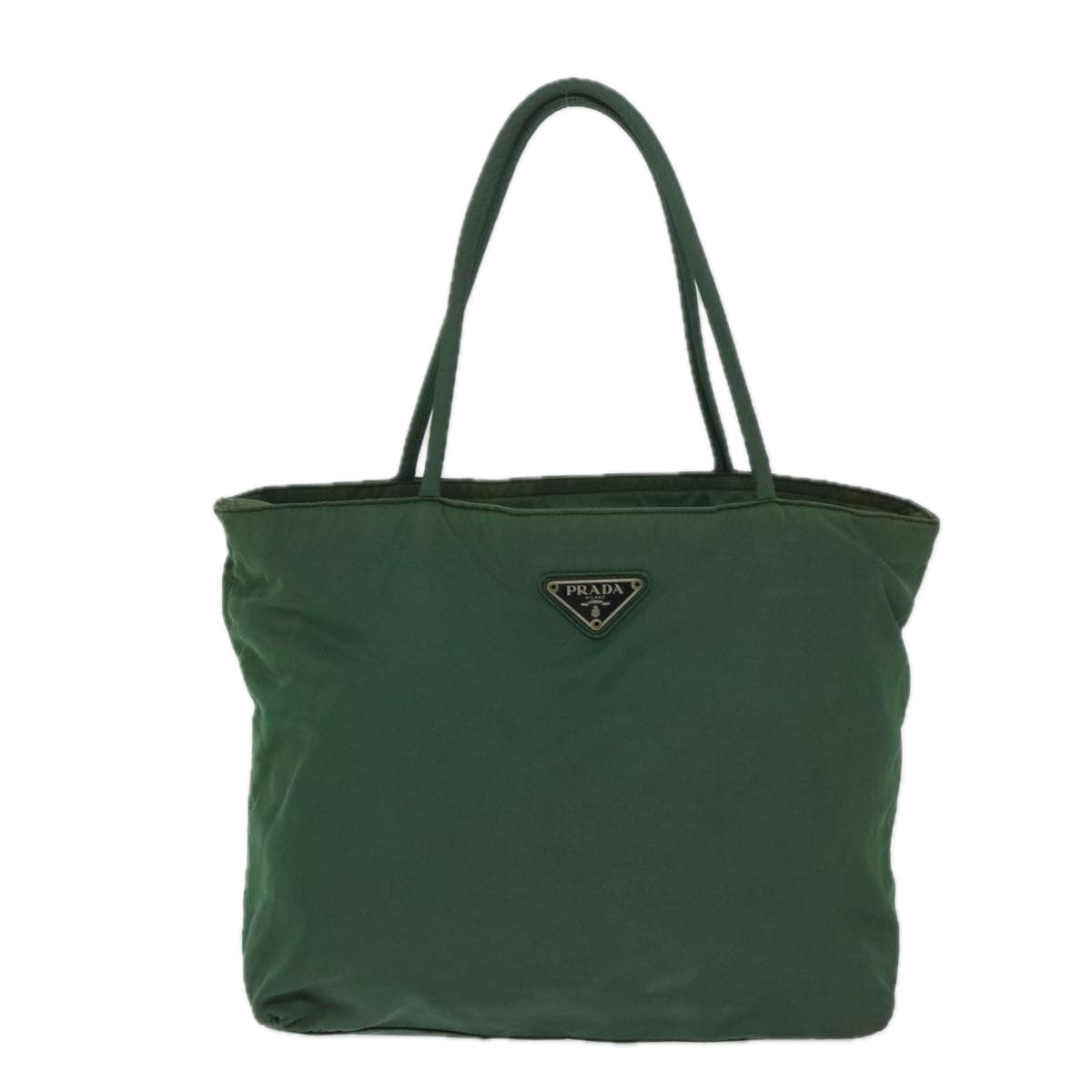 PRADA Hand Bag Nylon Green Auth bs13153 - 0