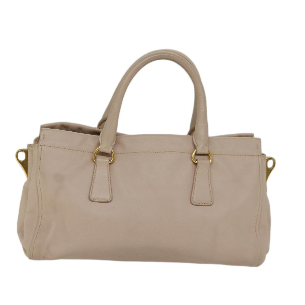 PRADA Hand Bag Leather 2way Pink Auth bs13160 - 0