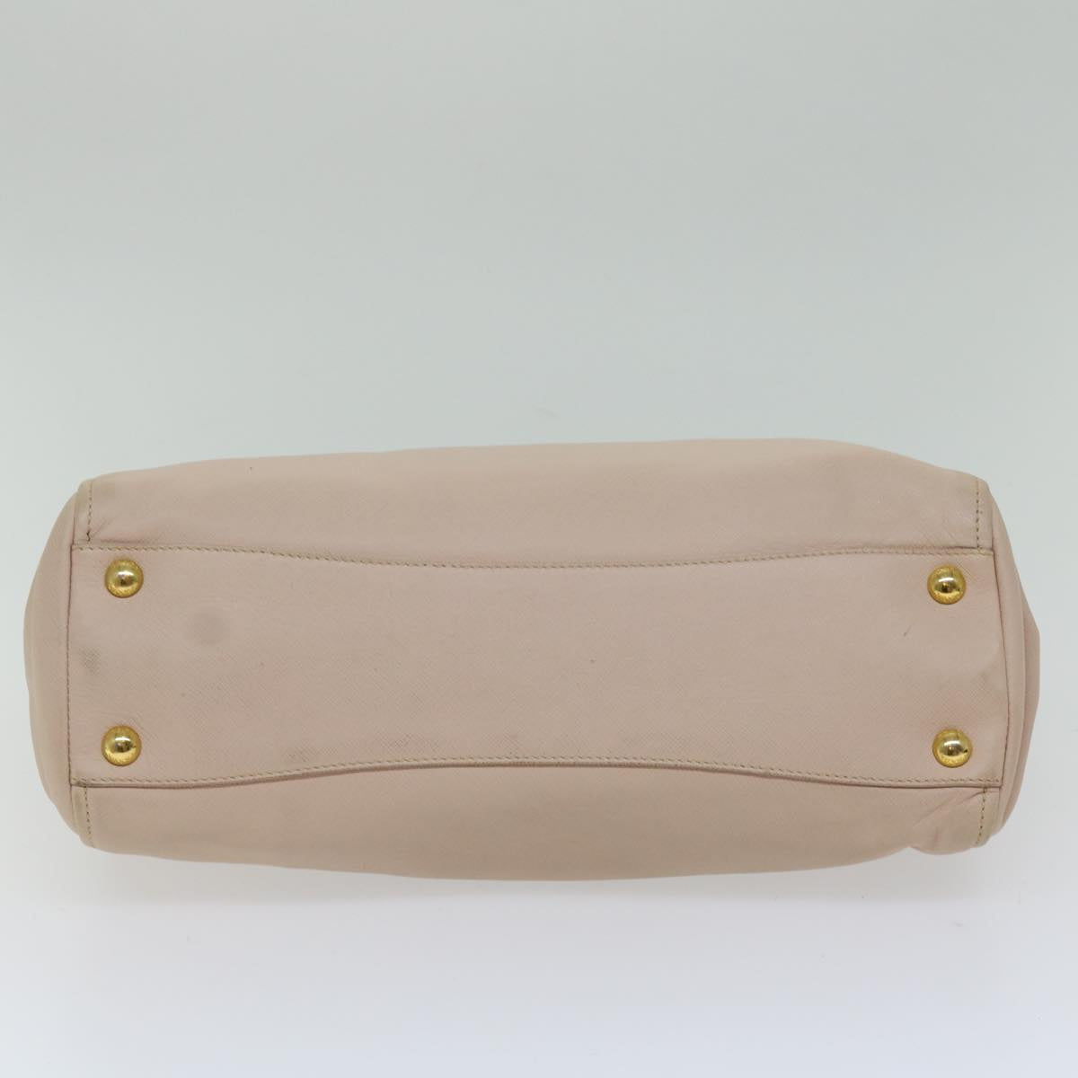 PRADA Hand Bag Leather 2way Pink Auth bs13160