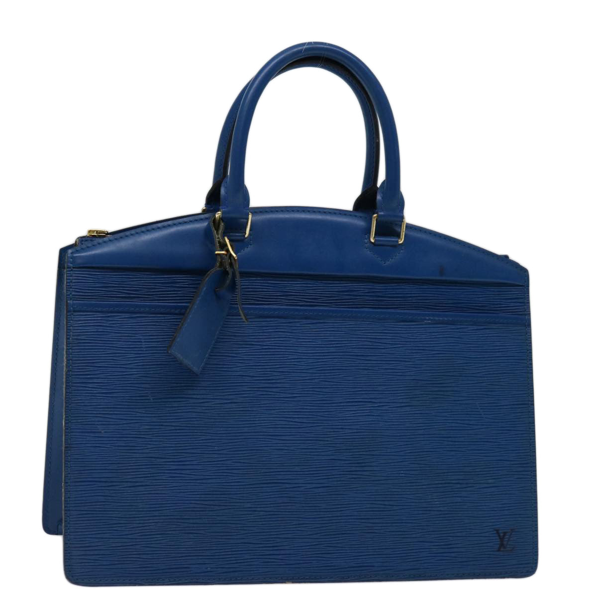 LOUIS VUITTON Epi Riviera Hand Bag Blue M48185 LV Auth bs13166