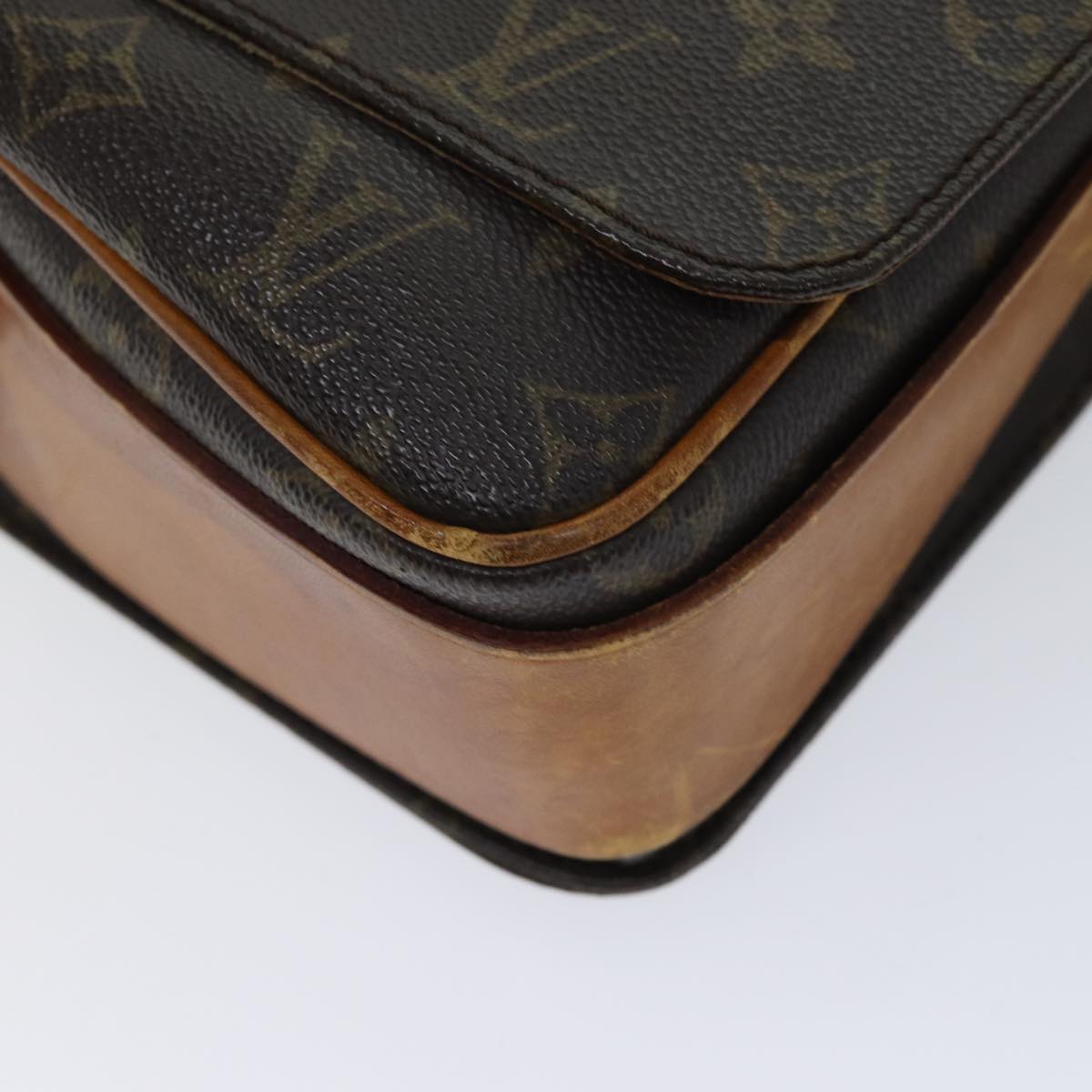 LOUIS VUITTON Monogram Cartouchiere GM Shoulder Bag Vintage M51252 Auth bs13169