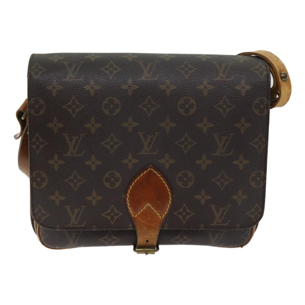 LOUIS VUITTON Monogram Cartouchiere GM Shoulder Bag Vintage M51252 Auth bs13169