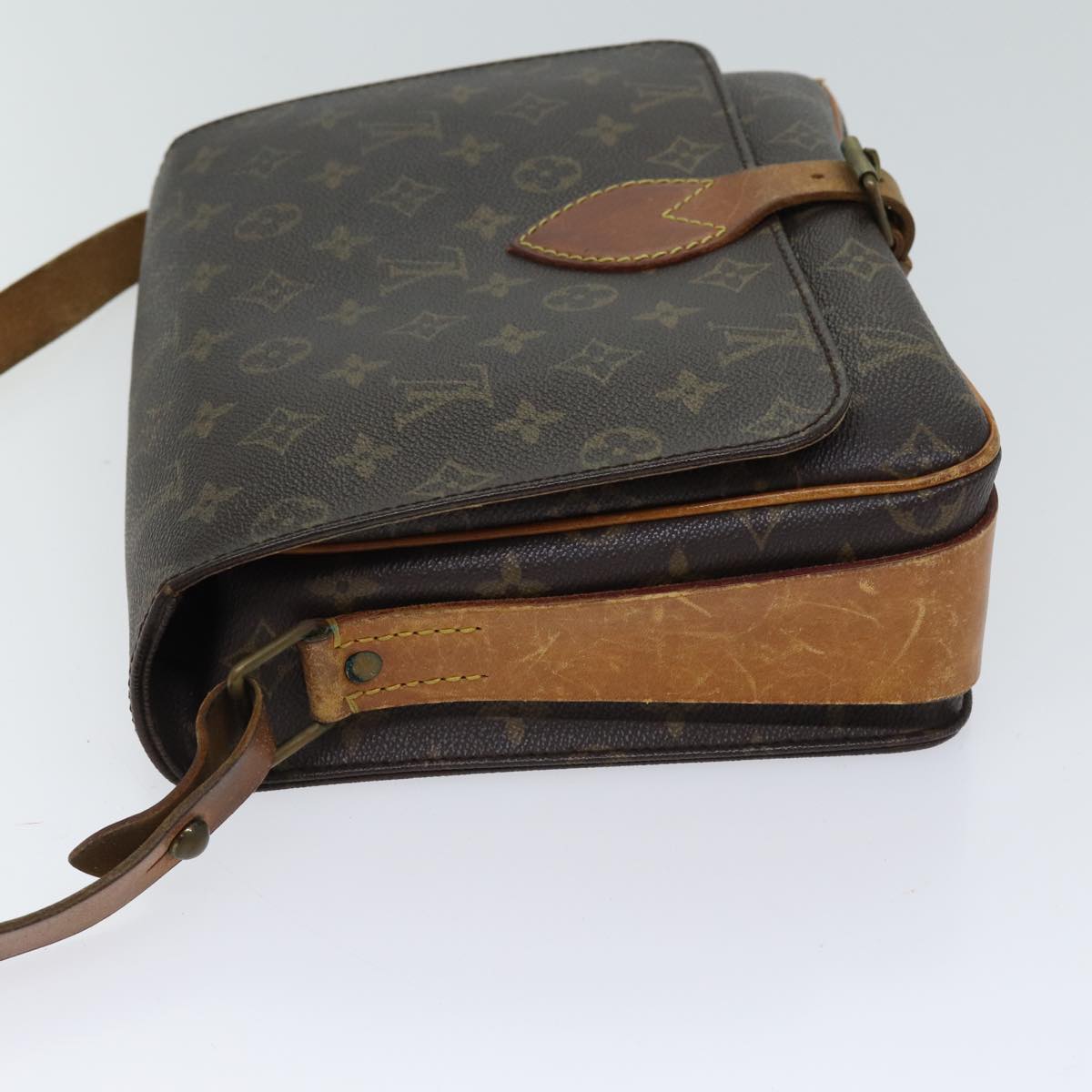 LOUIS VUITTON Monogram Cartouchiere GM Shoulder Bag Vintage M51252 Auth bs13169