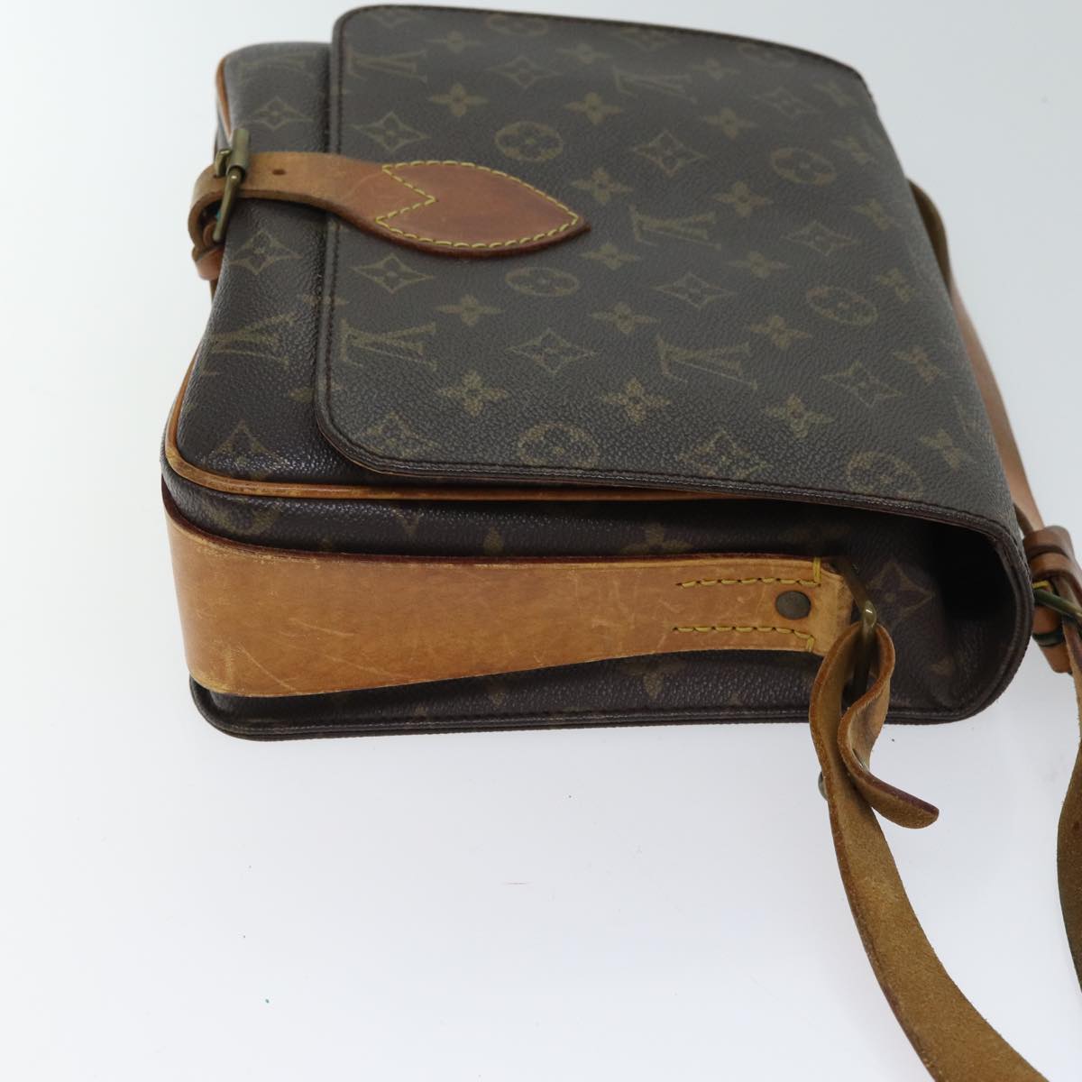 LOUIS VUITTON Monogram Cartouchiere GM Shoulder Bag Vintage M51252 Auth bs13169