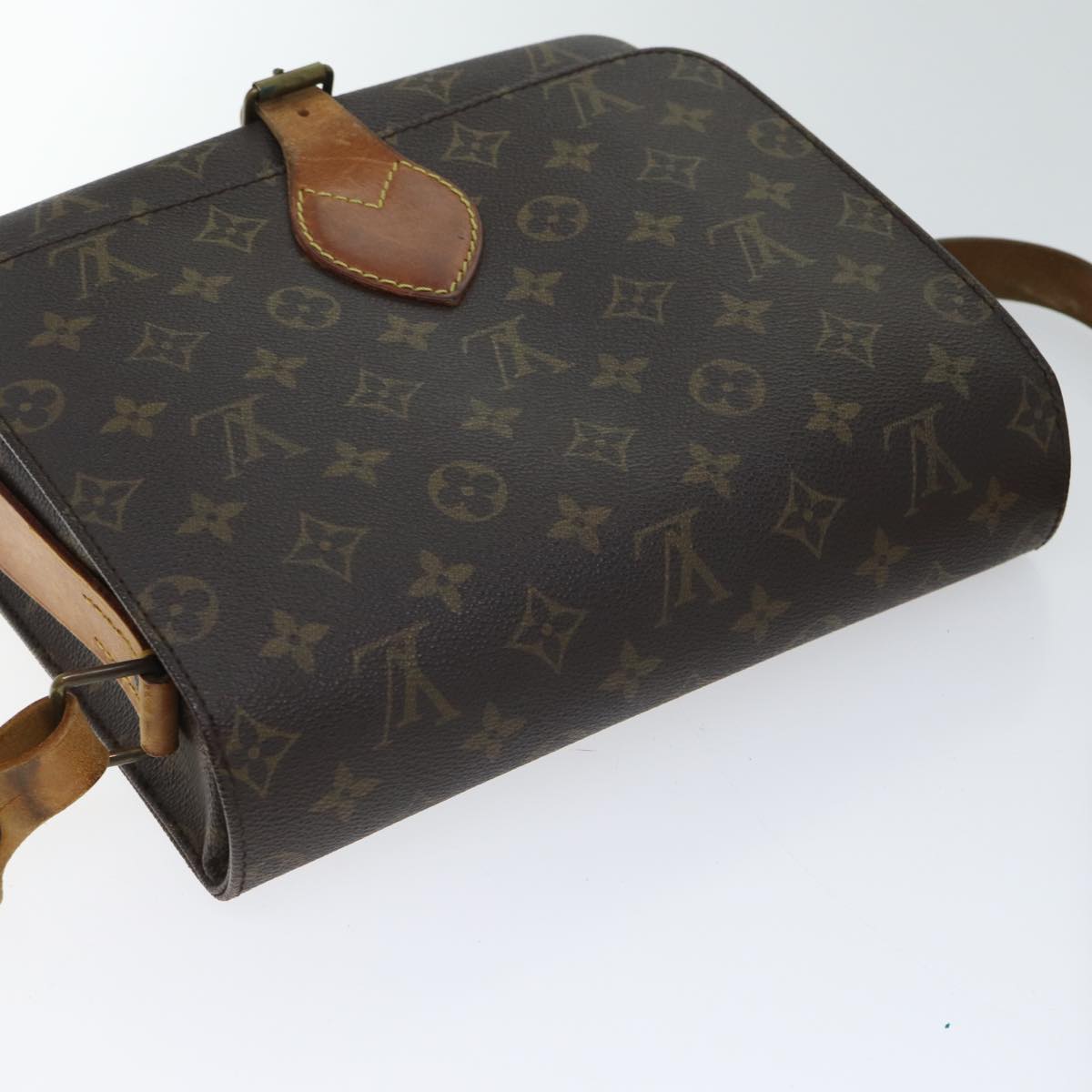 LOUIS VUITTON Monogram Cartouchiere GM Shoulder Bag Vintage M51252 Auth bs13169