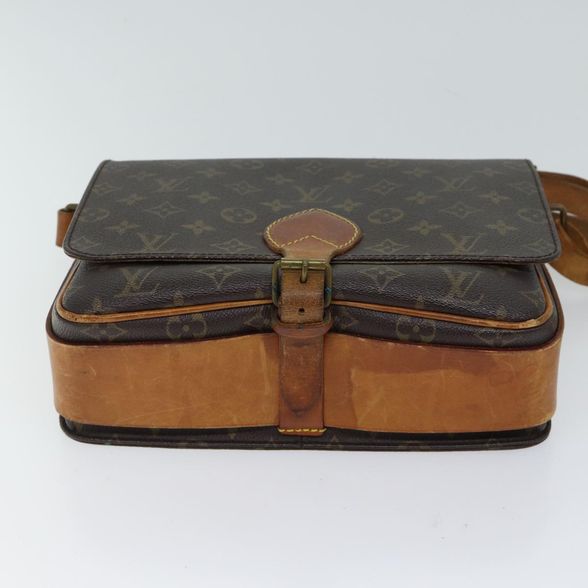 LOUIS VUITTON Monogram Cartouchiere GM Shoulder Bag Vintage M51252 Auth bs13169