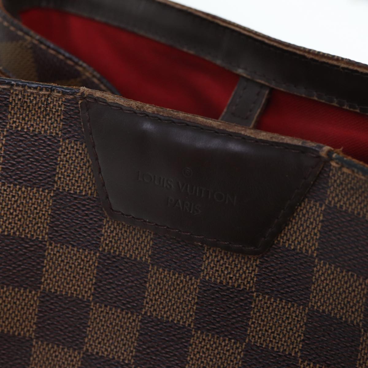 LOUIS VUITTON Damier Ebene Cabas Rivington Shoulder Bag N41108 LV Auth bs13175