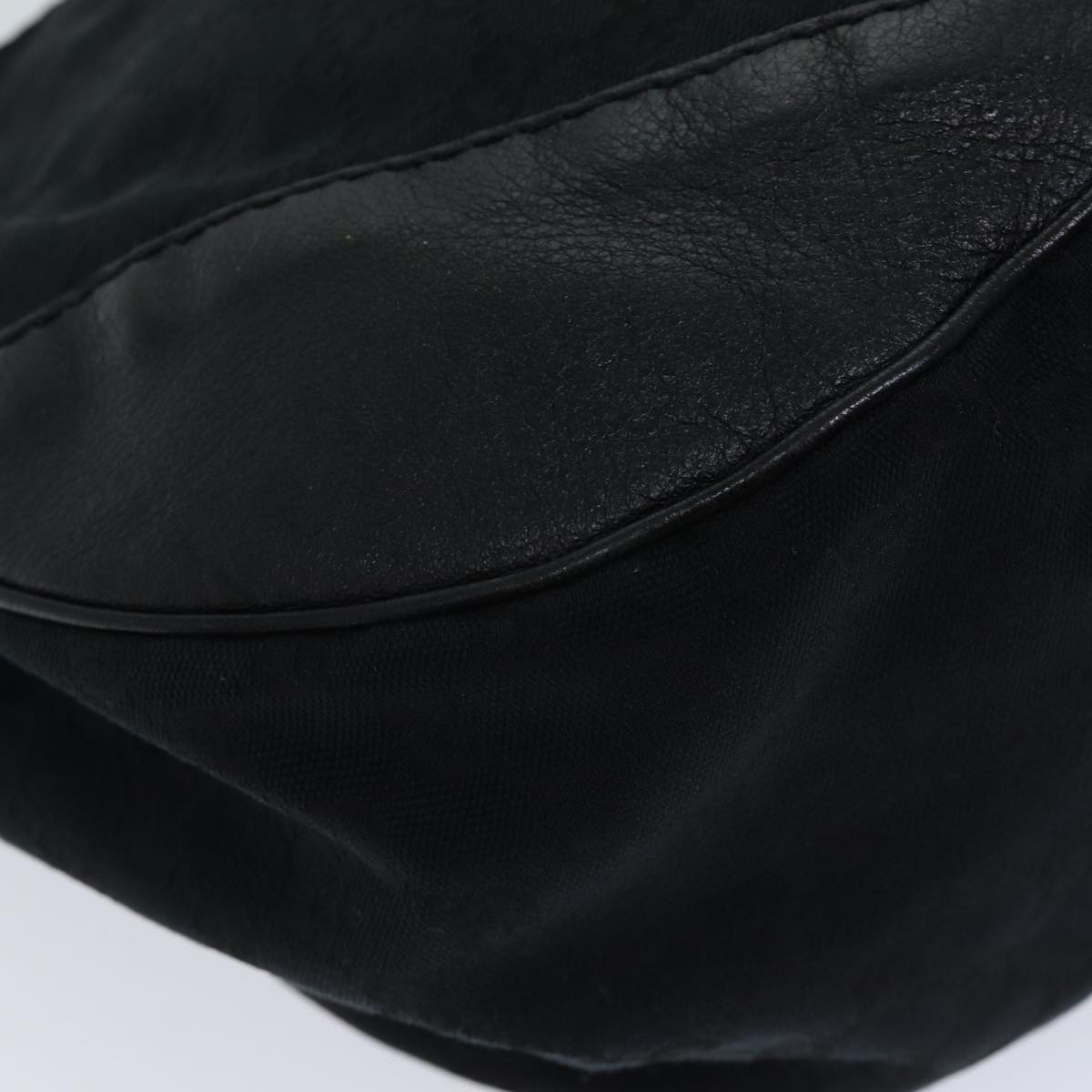 GUCCI GG Canvas Shoulder Bag Black Auth bs13188