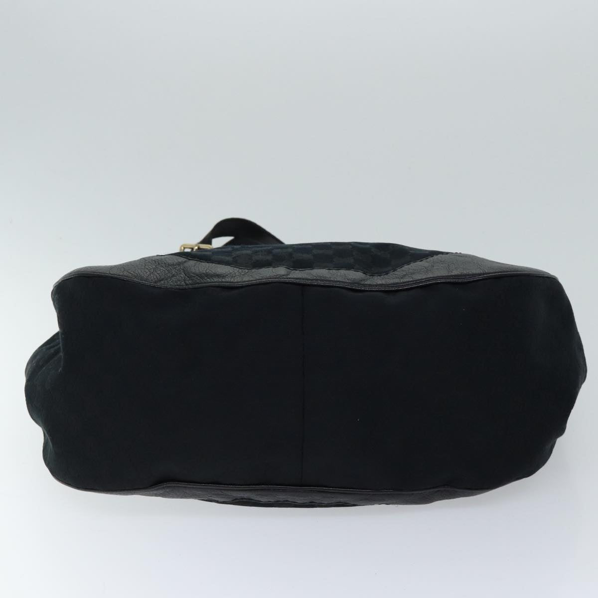 GUCCI GG Canvas Shoulder Bag Black Auth bs13188