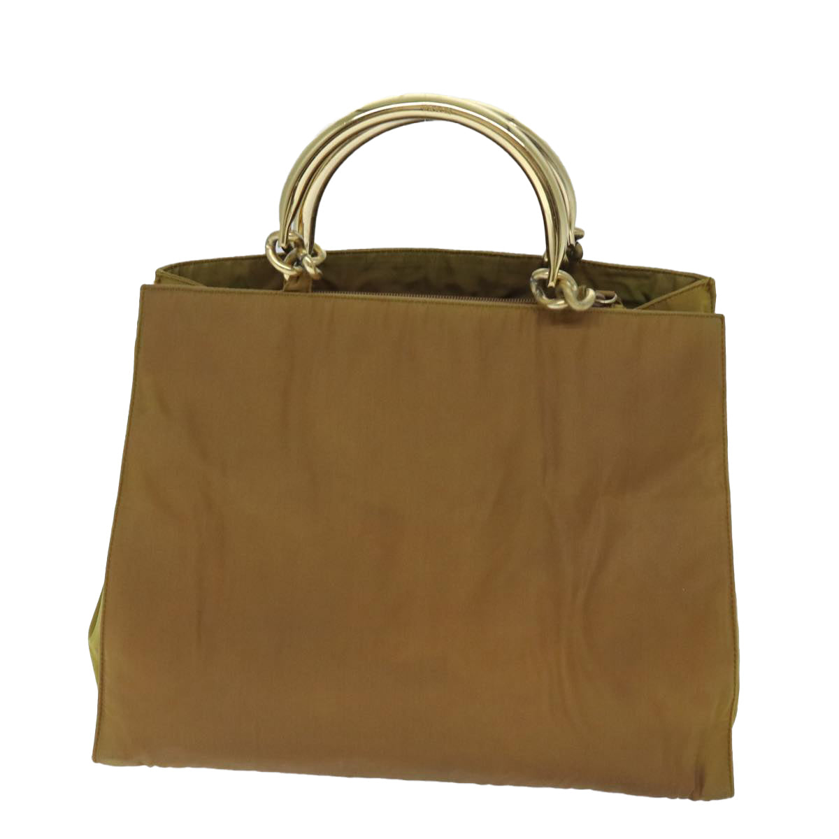 PRADA Hand Bag Nylon Brown Auth bs13204 - 0