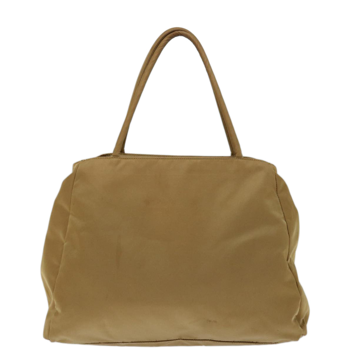 PRADA Hand Bag Nylon Beige Auth bs13209 - 0