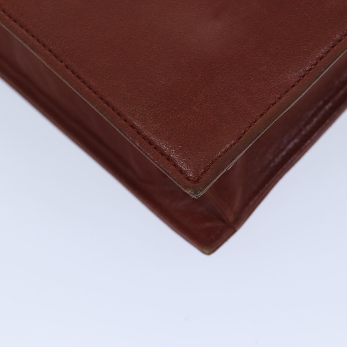 SAINT LAURENT Shoulder Bag Leather Brown Auth bs13211