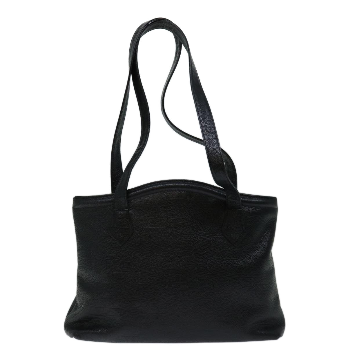 SAINT LAURENT Shoulder Bag Leather Black Auth bs13212 - 0