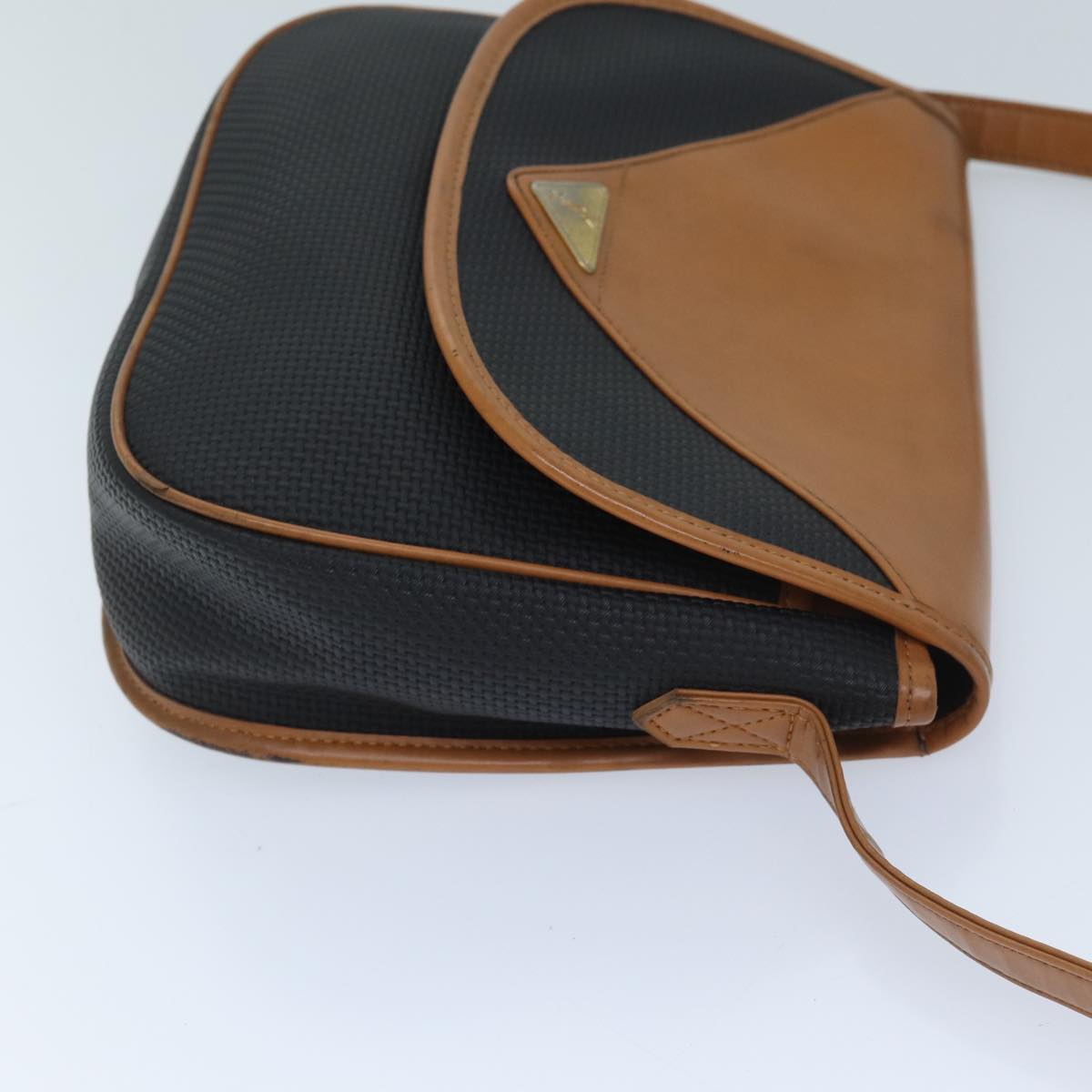 SAINT LAURENT Shoulder Bag PVC Black Auth bs13215