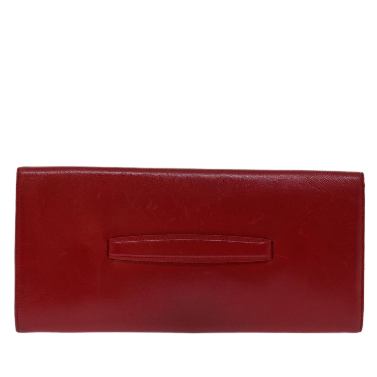 LOUIS VUITTON Mycenae Clutch Bag Leather Red M63957 LV Auth bs13222