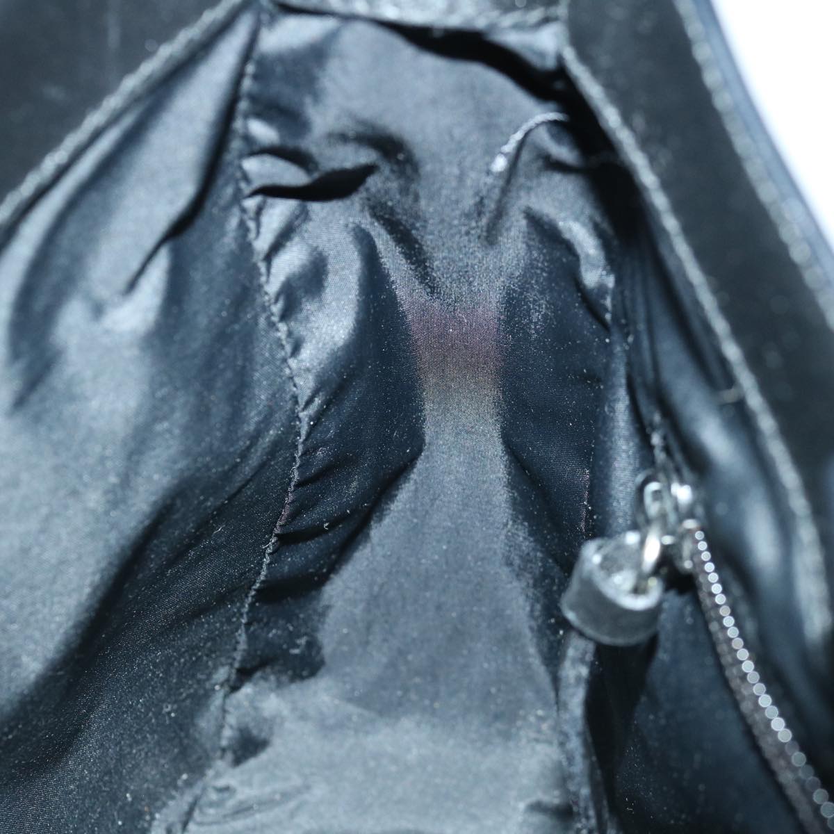 Miu Miu Shoulder Bag Leather Black Auth bs13224