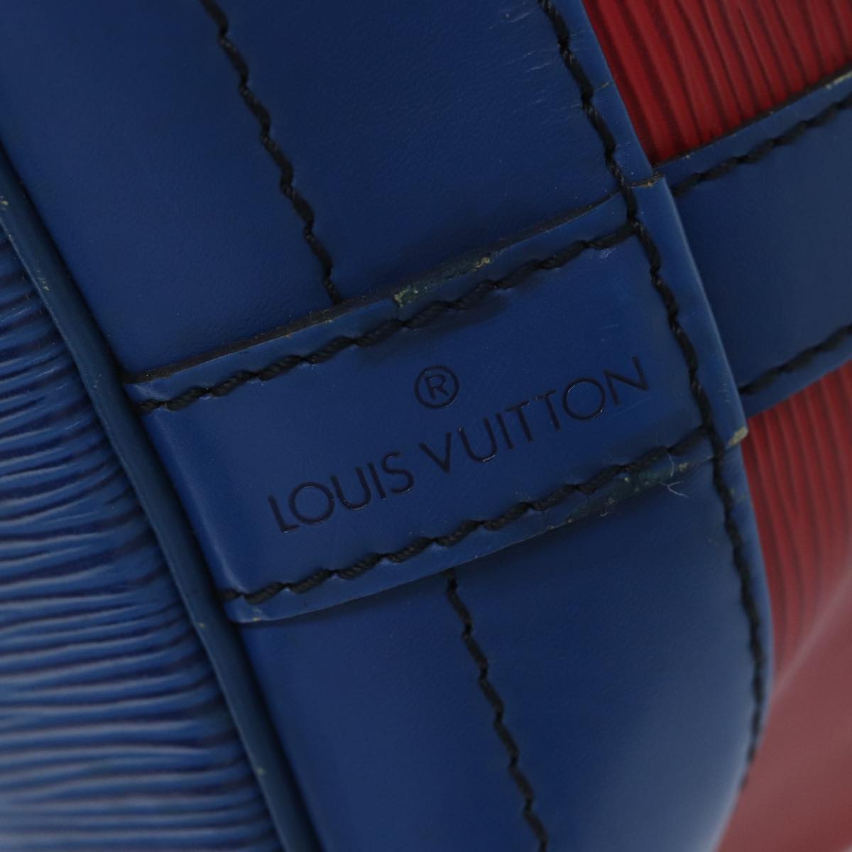 LOUIS VUITTON Epi Noe Shoulder Bag Bicolor Red Blue M44084 LV Auth bs13230