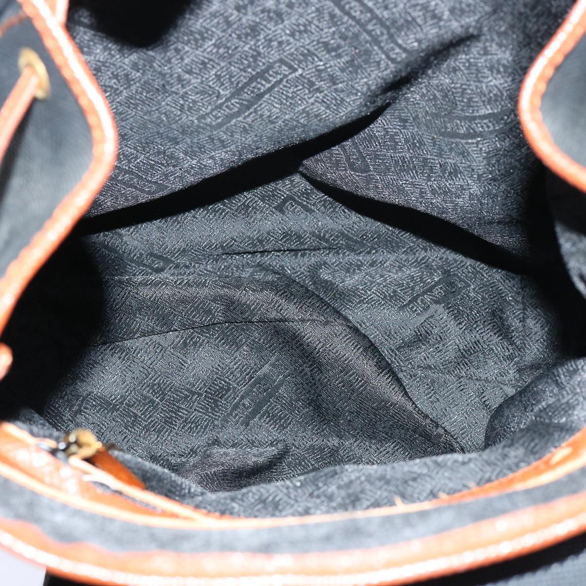 BOTTEGA VENETA Backpack PVC Leather Black Auth bs13237