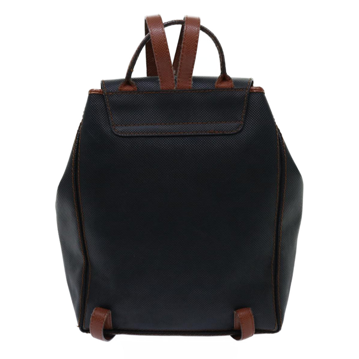BOTTEGA VENETA Backpack PVC Leather Black Auth bs13237 - 0
