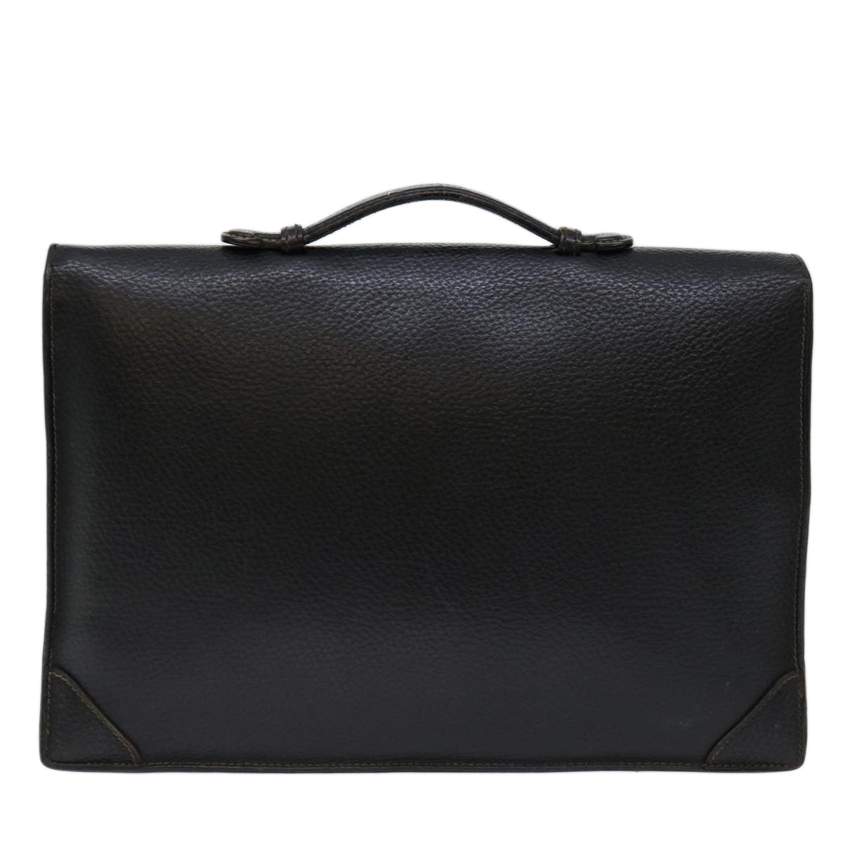 LOEWE Anagram Hand Bag Leather Black Auth bs13243 - 0