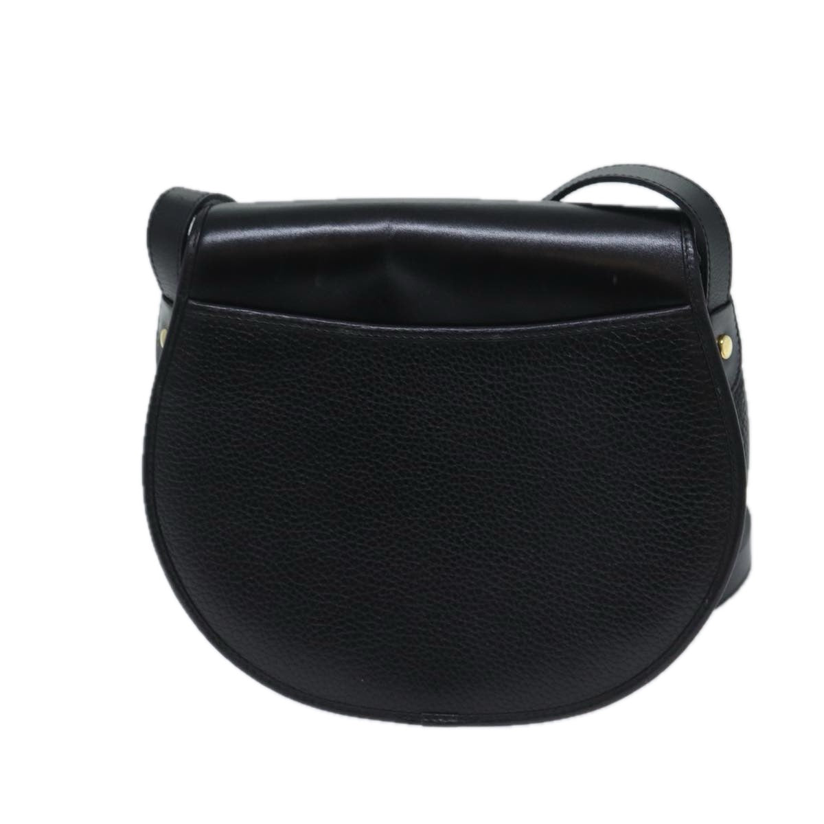 Christian Dior Shoulder Bag Leather Black Auth bs13269 - 0