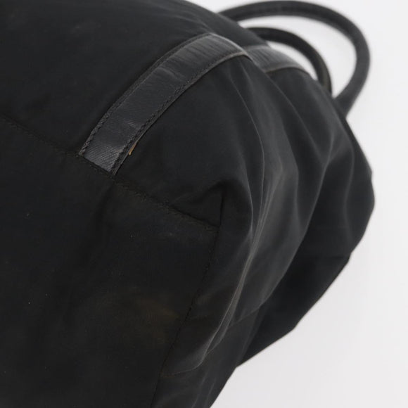 PRADA Hand Bag Nylon Black Auth bs13283