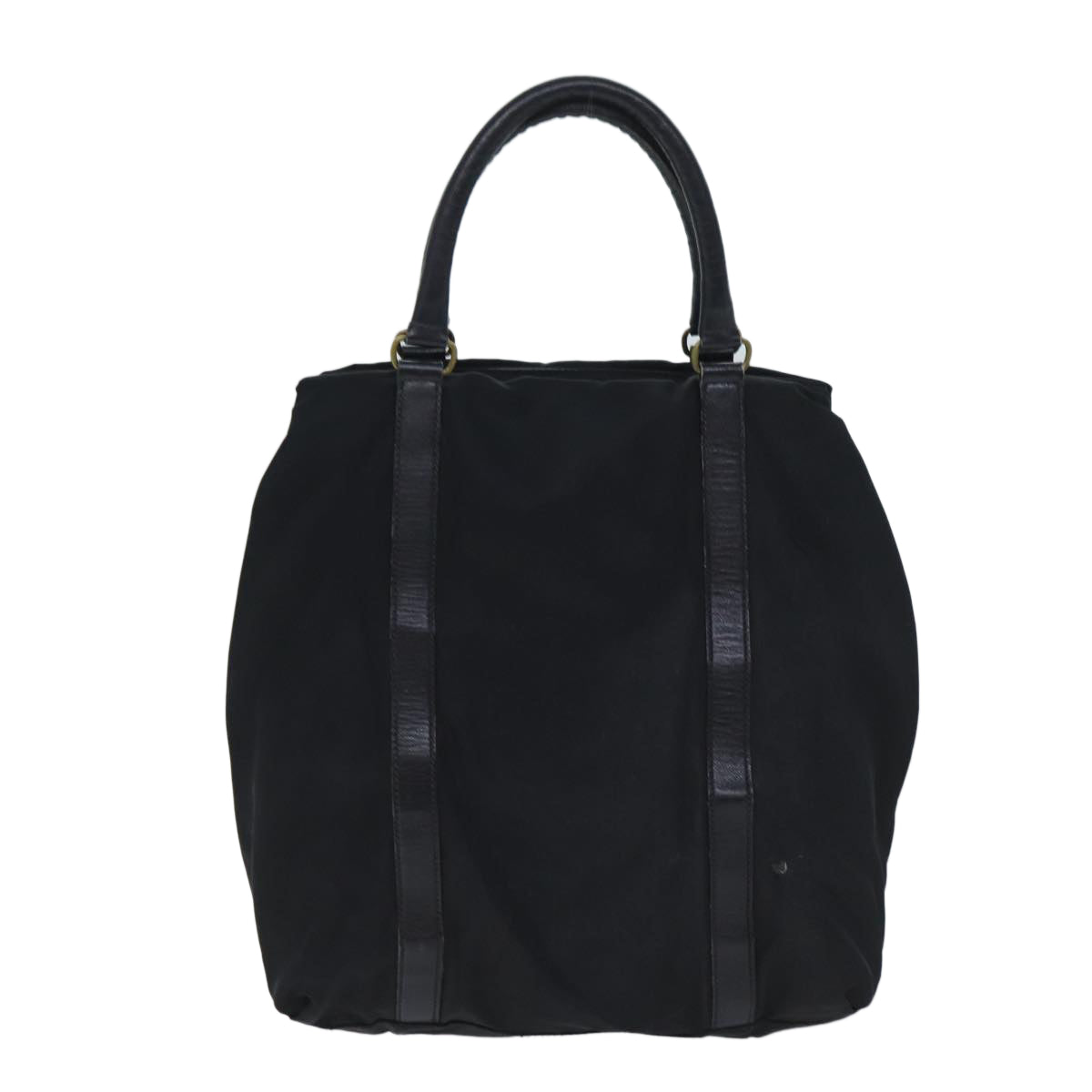 PRADA Hand Bag Nylon Black Auth bs13283