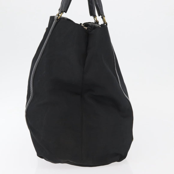 PRADA Hand Bag Nylon Black Auth bs13283