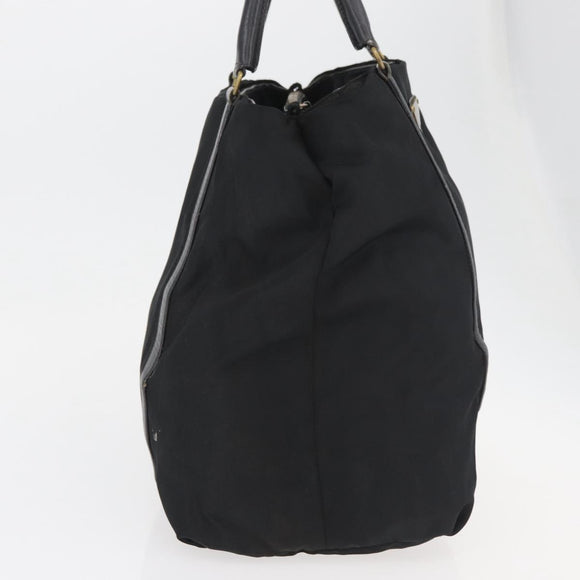 PRADA Hand Bag Nylon Black Auth bs13283