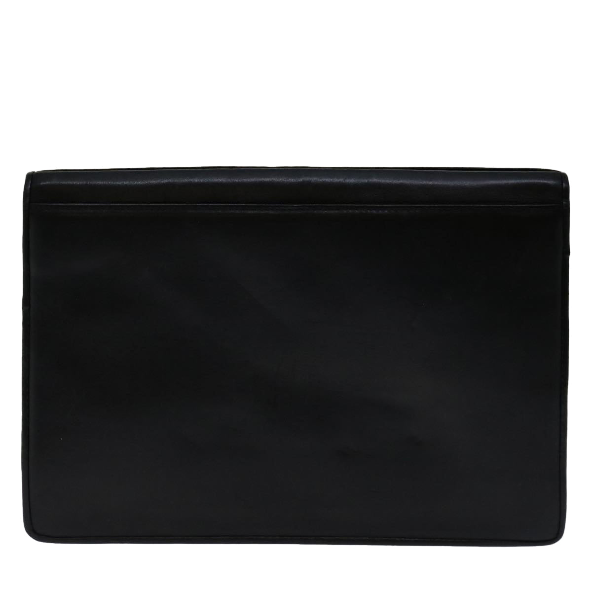GIVENCHY Clutch Bag Leather Black Auth bs13297 - 0