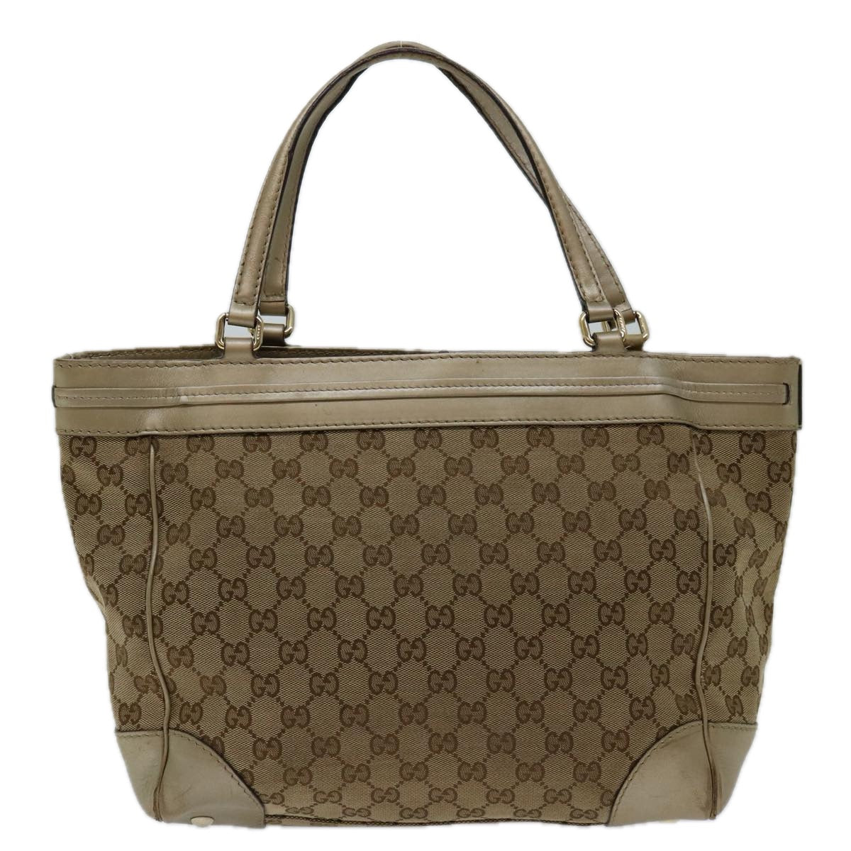 GUCCI GG Canvas Tote Bag Beige 257061 Auth bs13303 - 0