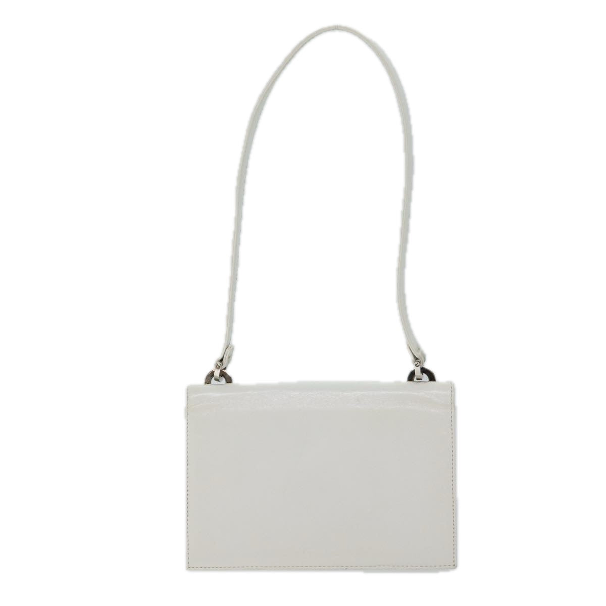 VALENTINO Shoulder Bag Leather White Auth bs13333 - 0
