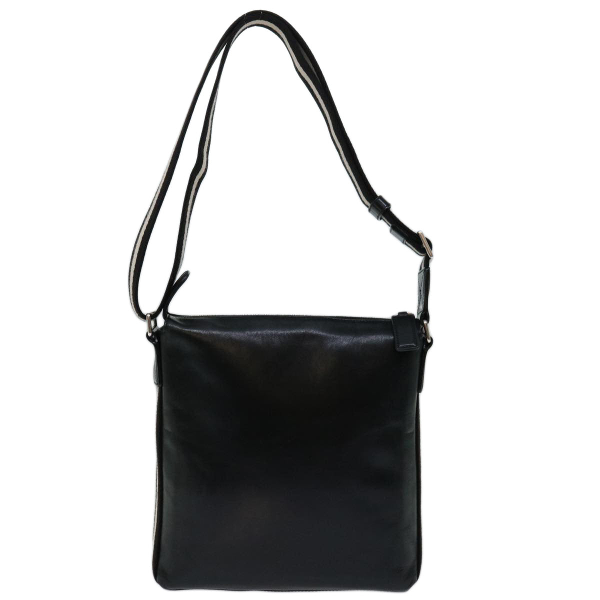 BALLY Shoulder Bag Leather Black Auth bs13347 - 0